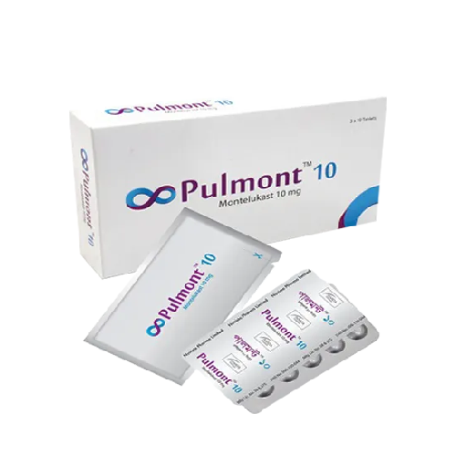 Pulmont 10 mg Tablet ~ 1 Strip