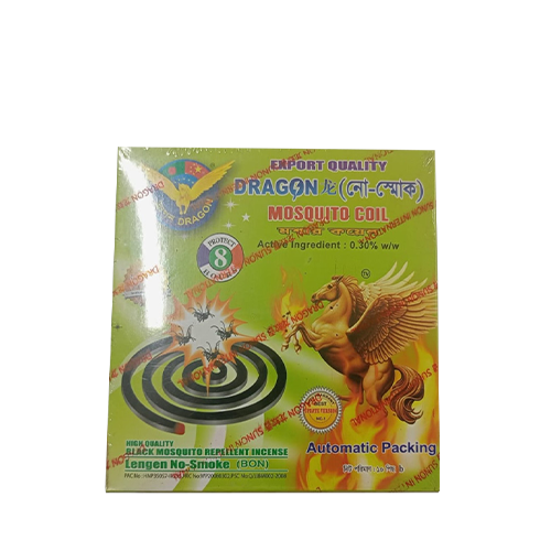 Dragon No Smoke Mosquito Coil Fresh Lemon Flavour~ 10 Pcs
