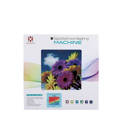 Getwell Digital Bathroom Weighing Scale (Model–GBWM-003) Smart & Accurate Body Weight Monitor~ 1 Pcs